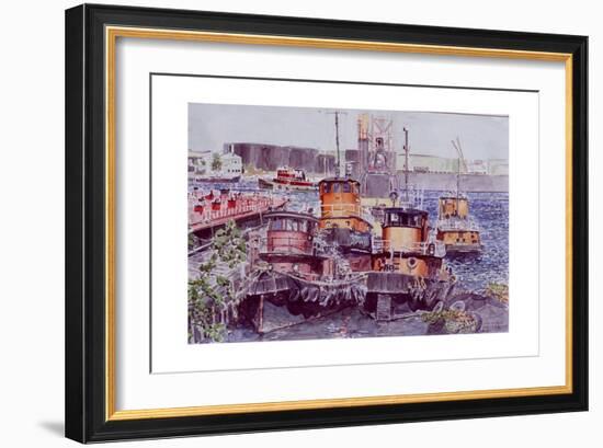 Tugboats, Kill Van Kull, Staten Island, New York, 2003-Anthony Butera-Framed Giclee Print