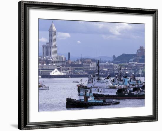 Tugboats, Seattle Maritime Festival, Washington, USA-William Sutton-Framed Photographic Print