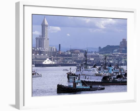 Tugboats, Seattle Maritime Festival, Washington, USA-William Sutton-Framed Photographic Print