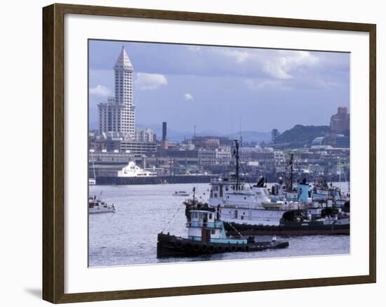 Tugboats, Seattle Maritime Festival, Washington, USA-William Sutton-Framed Photographic Print