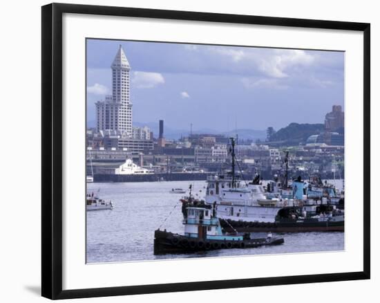 Tugboats, Seattle Maritime Festival, Washington, USA-William Sutton-Framed Photographic Print