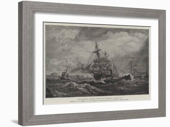 Tugs Bringing Disabled Vessels into Ramsgate, Casting Off-Oswald Walters Brierly-Framed Giclee Print