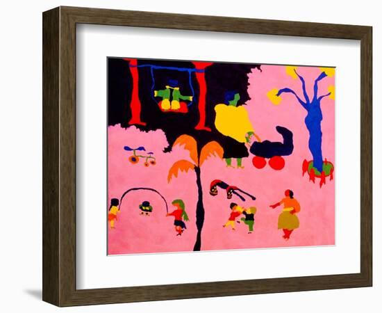 Tuileries, 1987 (Oil on Linen)-Cristina Rodriguez-Framed Giclee Print