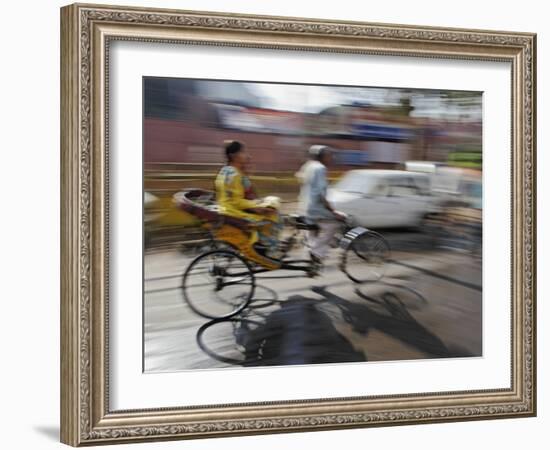 Tuk Tuk in Motion-Adam Jones-Framed Photographic Print