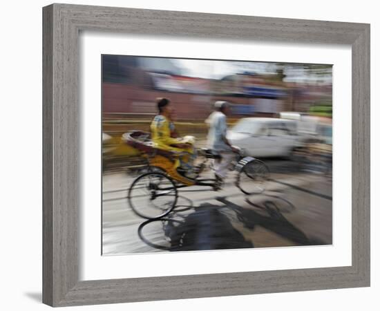 Tuk Tuk in Motion-Adam Jones-Framed Photographic Print