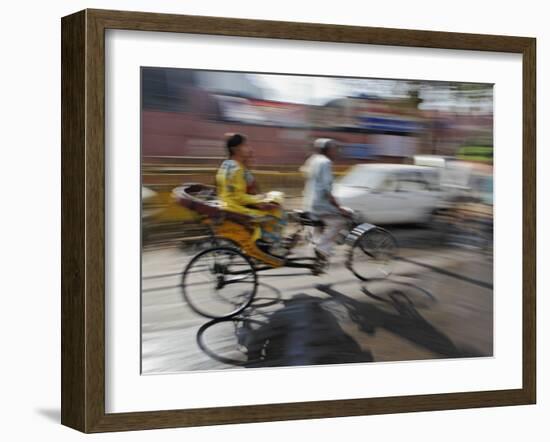 Tuk Tuk in Motion-Adam Jones-Framed Photographic Print