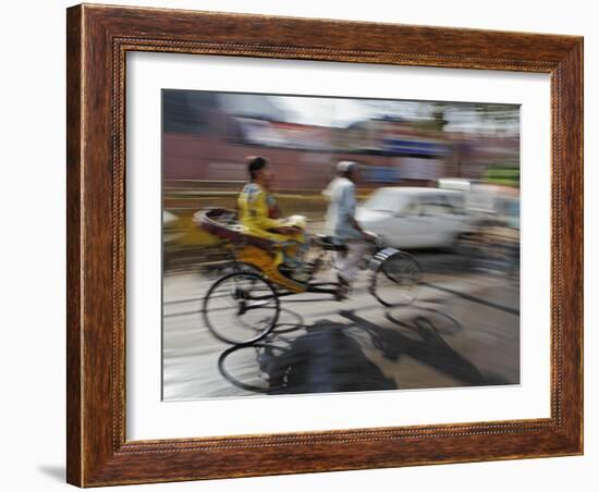 Tuk Tuk in Motion-Adam Jones-Framed Photographic Print