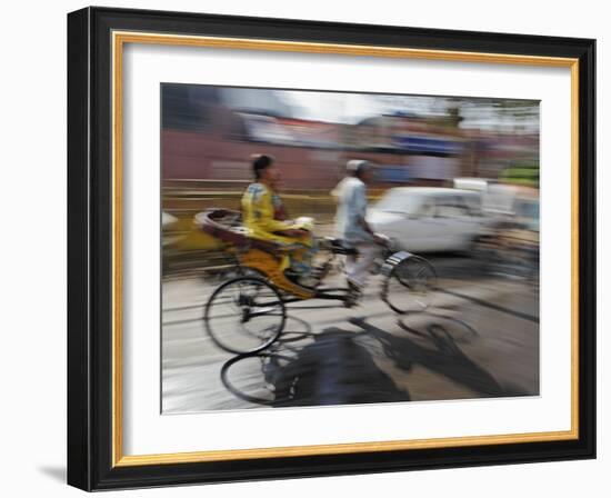 Tuk Tuk in Motion-Adam Jones-Framed Photographic Print