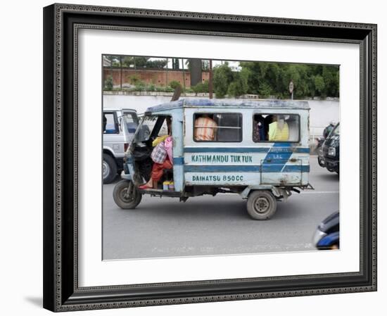 Tuk Tuk, Kathmandu, Nepal-Ethel Davies-Framed Photographic Print