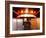 Tuk Tuk or Auto Rickshaw in Motion at Night, Bangkok, Thailand-Gavin Hellier-Framed Photographic Print