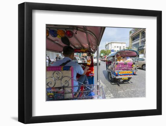 Tuk Tuk ride through Bangkok, Bangkok, Thailand, Southeast Asia, Asia-Frank Fell-Framed Photographic Print