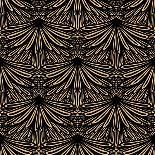 Dotted Geometric Pattern in Art Deco Style-tukkki-Art Print