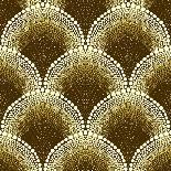 Dotted Geometric Pattern in Art Deco Style-tukkki-Art Print