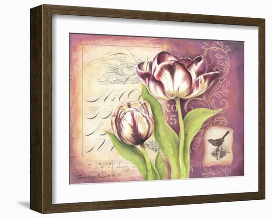 Tulip Collage I-Gwendolyn Babbitt-Framed Art Print