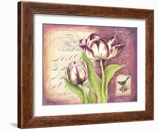 Tulip Collage I-Gwendolyn Babbitt-Framed Art Print