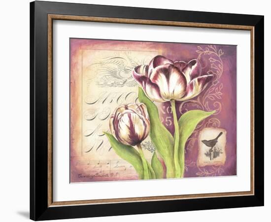 Tulip Collage I-Gwendolyn Babbitt-Framed Art Print