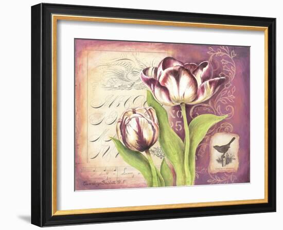 Tulip Collage I-Gwendolyn Babbitt-Framed Art Print