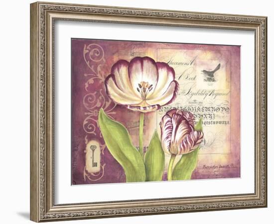 Tulip Collage II-Gwendolyn Babbitt-Framed Art Print