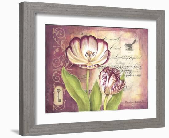 Tulip Collage II-Gwendolyn Babbitt-Framed Art Print