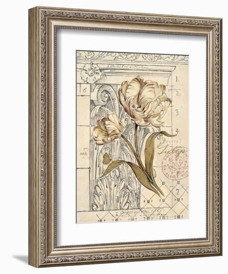 Tulip Etching-Chad Barrett-Framed Art Print