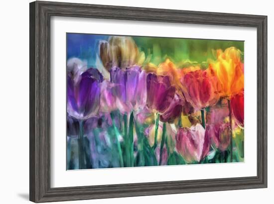 Tulip Farm-Mindy Sommers-Framed Giclee Print