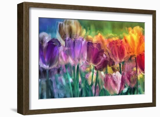 Tulip Farm-Mindy Sommers-Framed Giclee Print