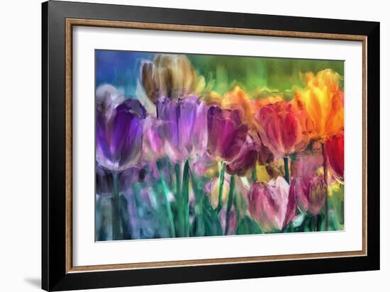 Tulip Farm-Mindy Sommers-Framed Giclee Print