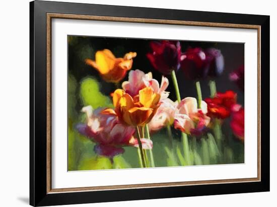 Tulip Field, 2018-Helen White-Framed Giclee Print