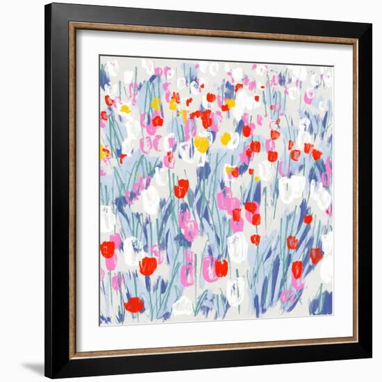 Tulip Field-Jenny Frean-Framed Giclee Print