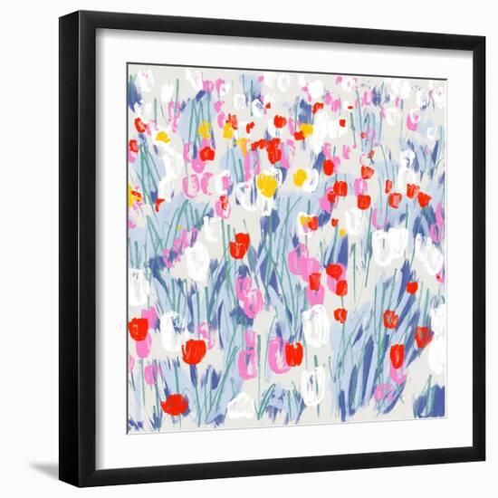 Tulip Field-Jenny Frean-Framed Giclee Print