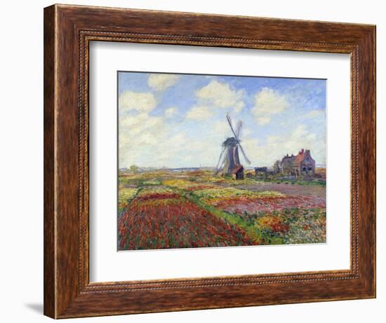 Tulip Fields in Holland by Claude Monet-null-Framed Giclee Print