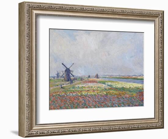 Tulip Fields near the Hague Par Monet, Claude (1840-1926). Oil on Canvas, Size : 66X81,5, 1886, Van-Claude Monet-Framed Giclee Print