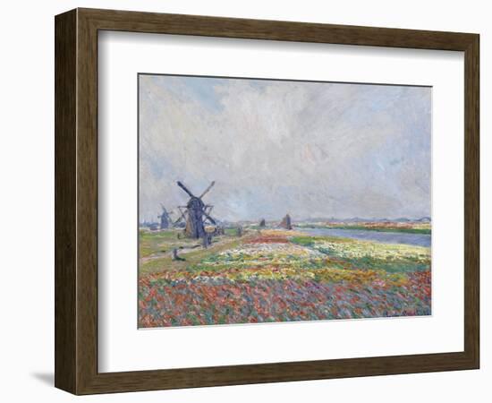 Tulip Fields near the Hague Par Monet, Claude (1840-1926). Oil on Canvas, Size : 66X81,5, 1886, Van-Claude Monet-Framed Giclee Print