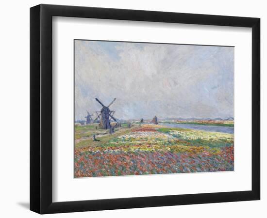 Tulip Fields near the Hague Par Monet, Claude (1840-1926). Oil on Canvas, Size : 66X81,5, 1886, Van-Claude Monet-Framed Giclee Print