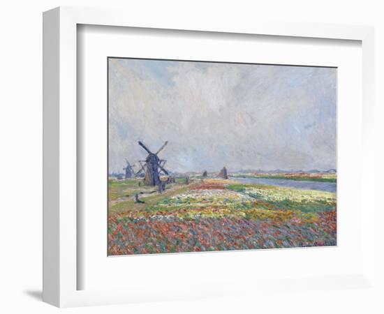 Tulip Fields near the Hague Par Monet, Claude (1840-1926). Oil on Canvas, Size : 66X81,5, 1886, Van-Claude Monet-Framed Giclee Print