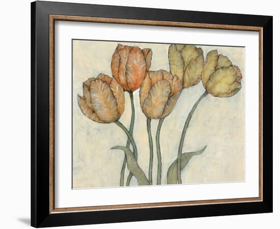 Tulip Floral Study I-Tim O'Toole-Framed Art Print