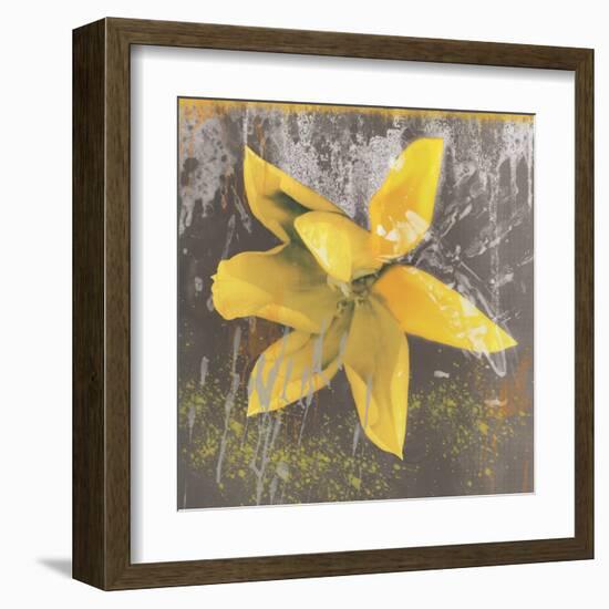 Tulip Fresco (yellow)-Erin Clark-Framed Art Print