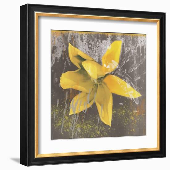 Tulip Fresco (yellow)-Erin Clark-Framed Art Print