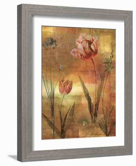 Tulip Garden II-John Seba-Framed Art Print