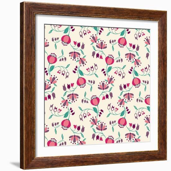 Tulip Garden-null-Framed Giclee Print