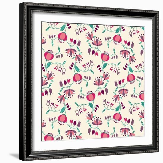 Tulip Garden-null-Framed Giclee Print