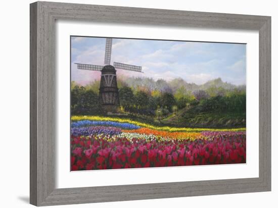 Tulip Garden-Bonnie B. Cook-Framed Giclee Print