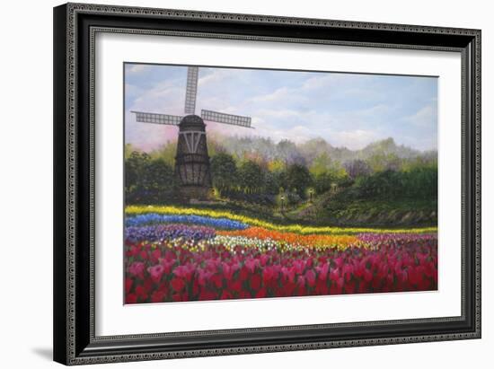 Tulip Garden-Bonnie B. Cook-Framed Giclee Print