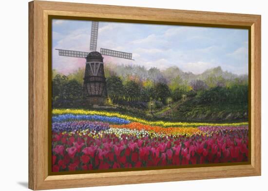 Tulip Garden-Bonnie B. Cook-Framed Premier Image Canvas