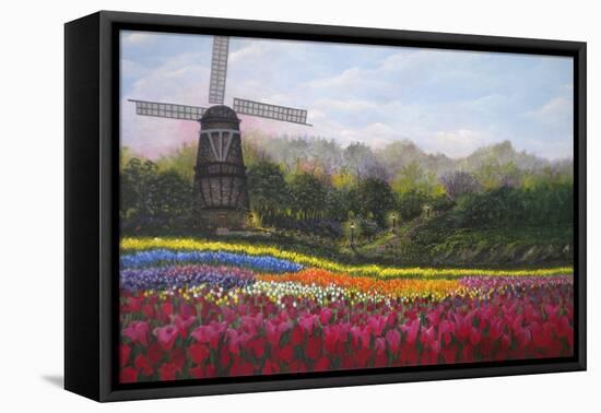 Tulip Garden-Bonnie B. Cook-Framed Premier Image Canvas