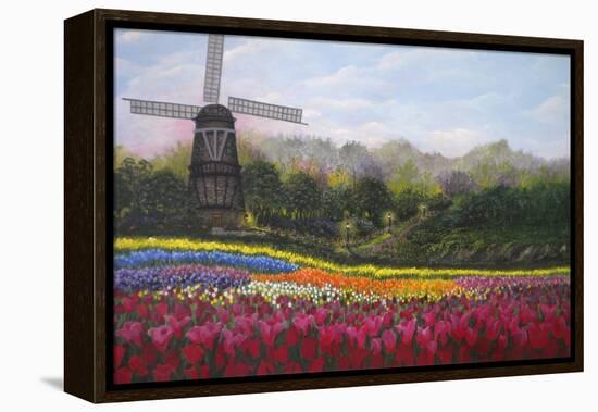 Tulip Garden-Bonnie B. Cook-Framed Premier Image Canvas