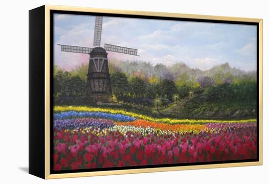 Tulip Garden-Bonnie B. Cook-Framed Premier Image Canvas