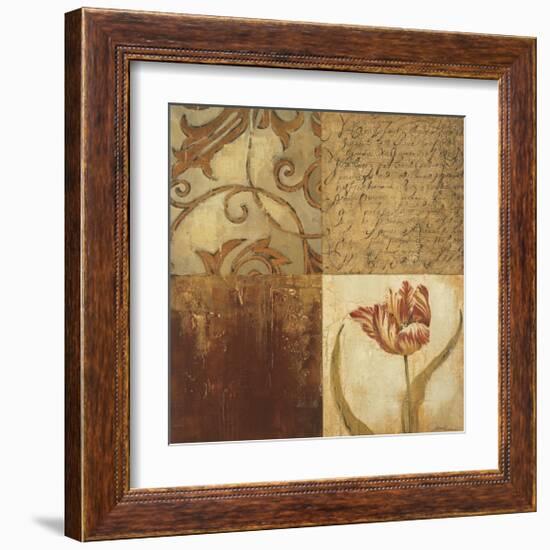 Tulip Manuscripts II-Elizabeth Jardine-Framed Giclee Print