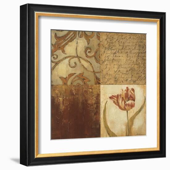 Tulip Manuscripts II-Elizabeth Jardine-Framed Giclee Print