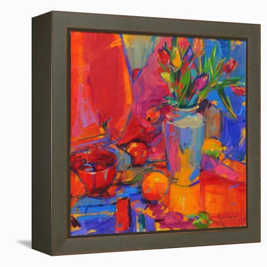 Tulip Odyssey, 2024 (Oil on Canvas)-Peter Graham-Framed Premier Image Canvas